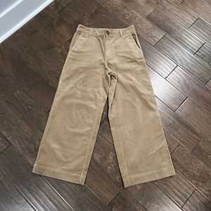 Loft Cropped Wide Legs Corduroy Pants